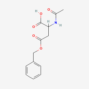molecular formula C13H15NO5 B3198479 2-Acetamido-4-(benzyloxy)-4-oxobutanoic acid CAS No. 10144-33-9