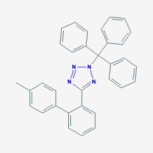 molecular formula C33H26N4 B031985 1-(2-Trityltetrazol-5-yl)-2-(4-tolyl)benzene CAS No. 133909-97-4