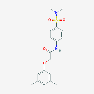 molecular formula C18H22N2O4S B319888 N-{4-[(dimethylamino)sulfonyl]phenyl}-2-(3,5-dimethylphenoxy)acetamide 