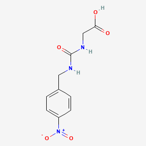 molecular formula C10H11N3O5 B3198953 2-({[(4-Nitrophenyl)methyl]carbamoyl}amino)acetic acid CAS No. 1016714-10-5