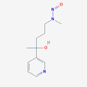 molecular formula C11H17N3O2 B031992 N-(4-hydroxy-4-pyridin-3-ylpentyl)-N-methylnitrous amide CAS No. 127171-58-8