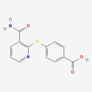 molecular formula C13H10N2O3S B3199356 4-[(3-Carbamoylpyridin-2-yl)sulfanyl]benzoic acid CAS No. 1016837-40-3