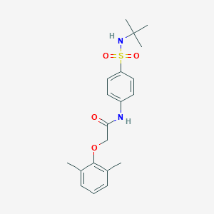 molecular formula C20H26N2O4S B319941 N-[4-(tert-butylsulfamoyl)phenyl]-2-(2,6-dimethylphenoxy)acetamide 