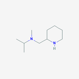 molecular formula C10H22N2 B3199428 N-methyl-N-(piperidin-2-ylmethyl)propan-2-amine CAS No. 1016853-51-2