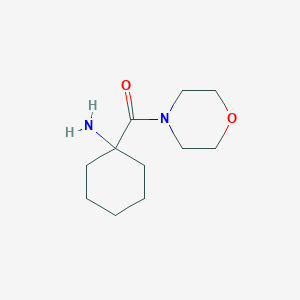 molecular formula C11H20N2O2 B3199453 1-(Morpholine-4-carbonyl)cyclohexan-1-amine CAS No. 1016857-95-6