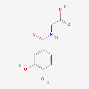 molecular formula C9H9NO5 B031997 3,4-Dihydroxyhippuric Acid CAS No. 16533-60-1