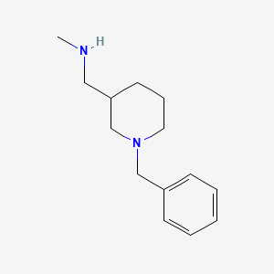 molecular formula C14H22N2 B3200114 1-(1-benzylpiperidin-3-yl)-N-methylmethanamine CAS No. 1017400-36-0