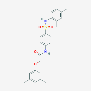 molecular formula C24H26N2O4S B320018 2-(3,5-dimethylphenoxy)-N-[4-[(2,4-dimethylphenyl)sulfamoyl]phenyl]acetamide 