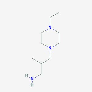 molecular formula C10H23N3 B3200227 3-(4-Ethylpiperazin-1-yl)-2-methylpropan-1-amine CAS No. 1017465-49-4