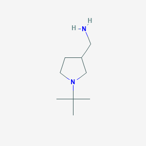 molecular formula C9H20N2 B3200254 (1-(tert-Butyl)pyrrolidin-3-yl)methanamine CAS No. 1017474-41-7