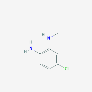 molecular formula C8H11ClN2 B3200388 5-Chloro-1-N-ethylbenzene-1,2-diamine CAS No. 101774-38-3