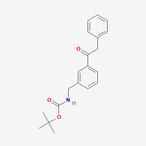 molecular formula C20H23NO3 B3200446 tert-Butyl 3-(2-phenylacetyl)benzylcarbamate CAS No. 1017781-86-0