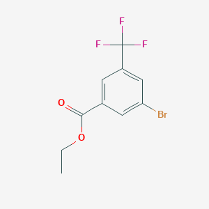 molecular formula C10H8BrF3O2 B3200578 Ethyl 3-bromo-5-(trifluoromethyl)benzoate CAS No. 1018473-24-9