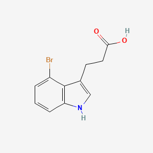 molecular formula C11H10BrNO2 B3200625 3-(4-Bromo-1h-indol-3-yl)propanoic acid CAS No. 1018612-18-4