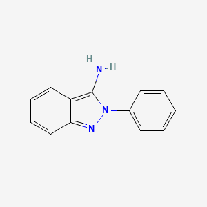 molecular formula C13H11N3 B3200673 2H-Indazol-3-amine, 2-phenyl- CAS No. 1019-13-2