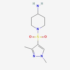 1-((1,3-Dimethyl-1H-pyrazol-4-yl)sulfonyl)piperidin-4-amine
