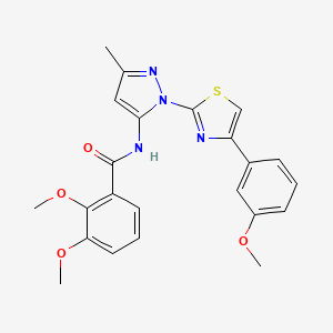 2,3-dimethoxy-N-(1-(4-(3-methoxyphenyl)thiazol-2-yl)-3-methyl-1H-pyrazol-5-yl)benzamide