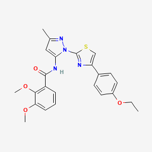 N-(1-(4-(4-ethoxyphenyl)thiazol-2-yl)-3-methyl-1H-pyrazol-5-yl)-2,3-dimethoxybenzamide