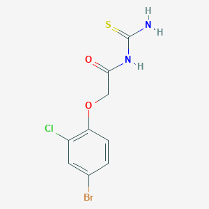 molecular formula C9H8BrClN2O2S B320078 N-[(4-bromo-2-chlorophenoxy)acetyl]thiourea 