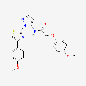 N-(1-(4-(4-ethoxyphenyl)thiazol-2-yl)-3-methyl-1H-pyrazol-5-yl)-2-(4-methoxyphenoxy)acetamide