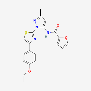 N-(1-(4-(4-ethoxyphenyl)thiazol-2-yl)-3-methyl-1H-pyrazol-5-yl)furan-2-carboxamide