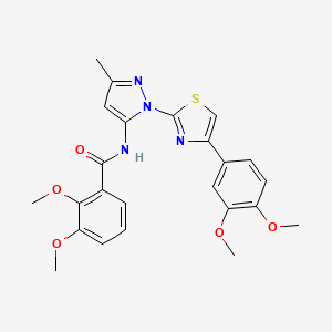 N-(1-(4-(3,4-dimethoxyphenyl)thiazol-2-yl)-3-methyl-1H-pyrazol-5-yl)-2,3-dimethoxybenzamide