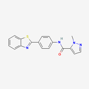 N-(4-(benzo[d]thiazol-2-yl)phenyl)-1-methyl-1H-pyrazole-5-carboxamide