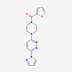 (4-(6-(1H-pyrazol-1-yl)pyridazin-3-yl)piperazin-1-yl)(furan-2-yl)methanone