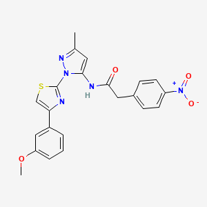 N-(1-(4-(3-methoxyphenyl)thiazol-2-yl)-3-methyl-1H-pyrazol-5-yl)-2-(4-nitrophenyl)acetamide