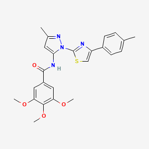 3,4,5-trimethoxy-N-(3-methyl-1-(4-(p-tolyl)thiazol-2-yl)-1H-pyrazol-5-yl)benzamide