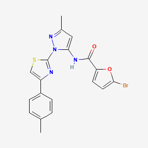 5-bromo-N-(3-methyl-1-(4-(p-tolyl)thiazol-2-yl)-1H-pyrazol-5-yl)furan-2-carboxamide