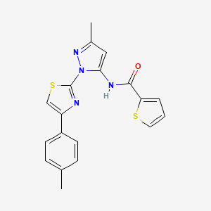 N-(3-methyl-1-(4-(p-tolyl)thiazol-2-yl)-1H-pyrazol-5-yl)thiophene-2-carboxamide