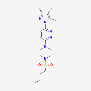 3-(4-(butylsulfonyl)piperazin-1-yl)-6-(3,4,5-trimethyl-1H-pyrazol-1-yl)pyridazine