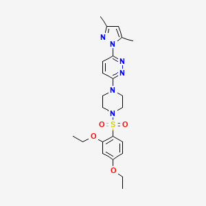 3-(4-((2,4-diethoxyphenyl)sulfonyl)piperazin-1-yl)-6-(3,5-dimethyl-1H-pyrazol-1-yl)pyridazine