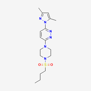 3-(4-(butylsulfonyl)piperazin-1-yl)-6-(3,5-dimethyl-1H-pyrazol-1-yl)pyridazine