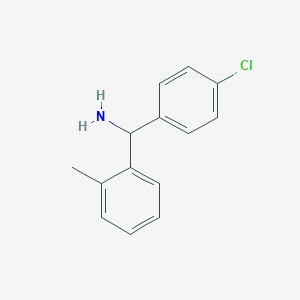 (4-Chlorophenyl)(2-methylphenyl)methanamine