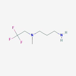 B3201527 (3-Aminopropyl)(methyl)(2,2,2-trifluoroethyl)amine CAS No. 1019397-28-4