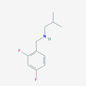 molecular formula C11H15F2N B3201550 [(2,4-Difluorophenyl)methyl](2-methylpropyl)amine CAS No. 1019480-55-7