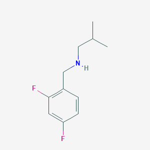 B3201550 [(2,4-Difluorophenyl)methyl](2-methylpropyl)amine CAS No. 1019480-55-7