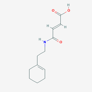 molecular formula C12H17NO3 B320167 4-{[2-(1-cyclohexen-1-yl)ethyl]amino}-4-oxo-2-butenoic acid 