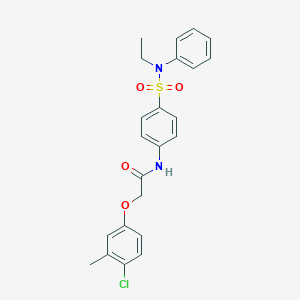 molecular formula C23H23ClN2O4S B320183 2-(4-chloro-3-methylphenoxy)-N-[4-[ethyl(phenyl)sulfamoyl]phenyl]acetamide 