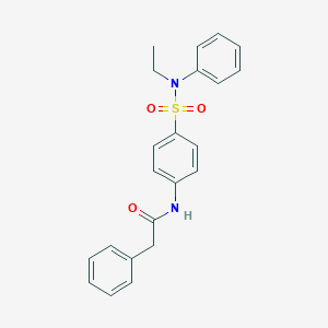 molecular formula C22H22N2O3S B320189 N-[4-[ethyl(phenyl)sulfamoyl]phenyl]-2-phenylacetamide 