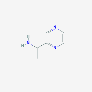 molecular formula C6H9N3 B032019 1-(Pyrazin-2-yl)ethanamine CAS No. 179323-60-5