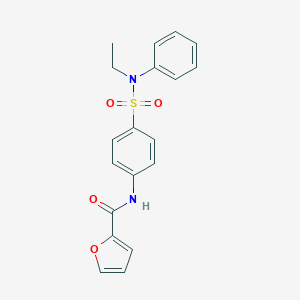 molecular formula C19H18N2O4S B320196 N-{4-[(ethylanilino)sulfonyl]phenyl}-2-furamide 