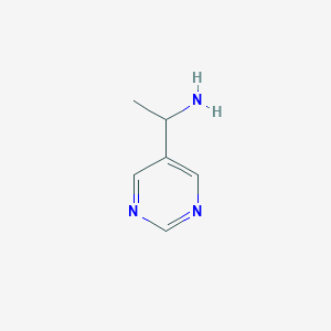 molecular formula C6H9N3 B032021 1-(嘧啶-5-基)乙胺 CAS No. 179323-61-6