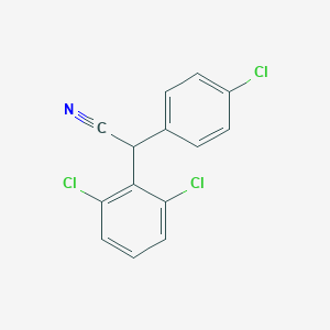 (4-Chlorophenyl)(2,6-dichlorophenyl)acetonitrile