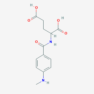 molecular formula C13H16N2O5 B032035 n-[4-(Methylamino)benzoyl]-l-glutamic acid CAS No. 52980-68-4
