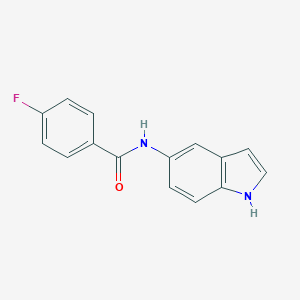 molecular formula C15H11FN2O B032038 4-fluoro-N-(1H-indol-5-yl)benzamide CAS No. 182564-41-6