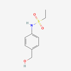 molecular formula C9H13NO3S B3203825 N-[4-(hydroxymethyl)phenyl]ethanesulfonamide CAS No. 1022345-64-7