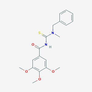 molecular formula C19H22N2O4S B320383 N-benzyl-N-methyl-N'-(3,4,5-trimethoxybenzoyl)thiourea 